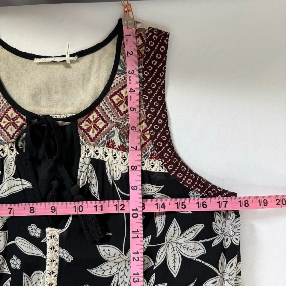 Anthropologie Floreat Grasslands Embroidered Lace Floral Midi Dress - Picture 15 of 16